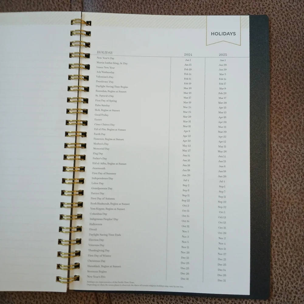 Day Designer tabbed planner 2024 to 2025